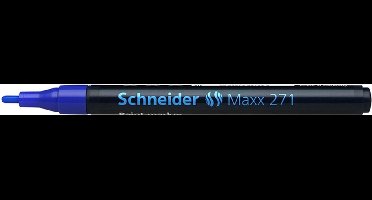 lakmarker Schneider Maxx 271 1-2 mm blauw doos met 10 stuks