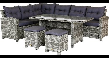 Dining hoekset palermo sicilian grey