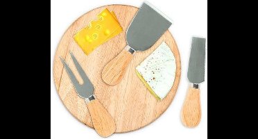 Kikkerland Kaasplankje met snijset