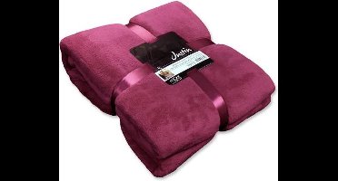 Justin - Fleece - Plaid - 150x200 cm - Mesa Rosa