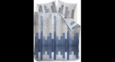 At Home See Dekbedovertrek - 260x200/220 - Blauw Grijs