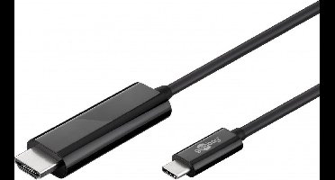 Goobay USB-C naar HDMI kabel - 4K 60Hz / zwart - 1,8 meter