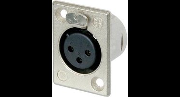 Neutrik Chassisdeel Xlr 3-polig 3,6 X 2,7 Cm Nikkel Zilver
