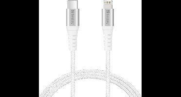 Sandberg - 136-25 - USB-C Naar Lightning - 1M - mobiele telefoonkabel - USB C - Wit