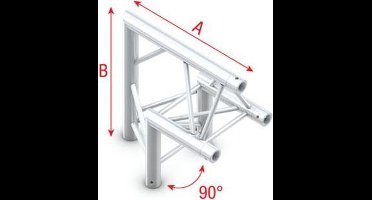 Showtec GT30 driehoek trusshoek 90 graden punt omhoog