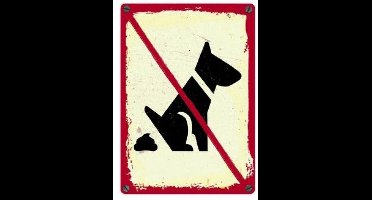 Plenty gifts waakbord blik no dogs - Default Title