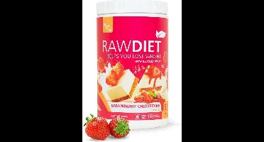 1x RawDiet Shake Strawberry Cheescake • Glutenvrij • Vetvrij • Geen toegevoegde suikers • Halal • Kosher • Gewichtsverlies zonder hongerpijn