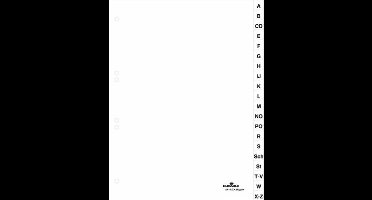 DURABLE Ordnerregister 615002 DIN A4 A-Z geprägte Taben ws