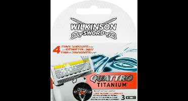Wilkinson Quattro Titanium Scheermesjes - 3 stuks
