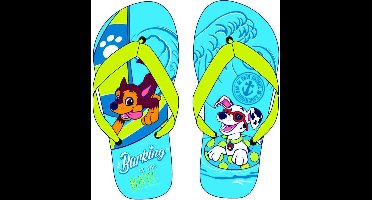 Slippers Paw Patrol Chase en Marshall Lichtblauw Maat 30/31