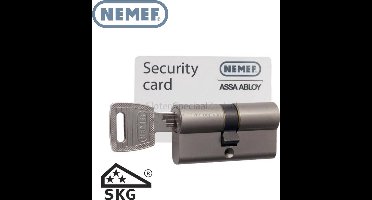 Nemef Veiligheidscilinder Dubbel 142/9 - 1 clinder 3 sleutels - SKG