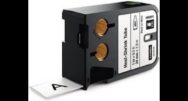 DYMO XTL krimpkouslabels | 6 mm x 2,7 m | zwart op wit