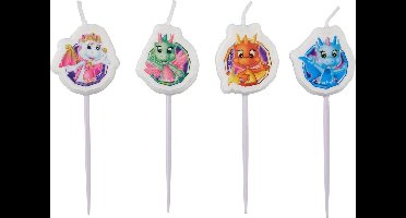 Simba Verjaardagskaarsjes Safiras 6 Cm 4 Stuks Multicolor