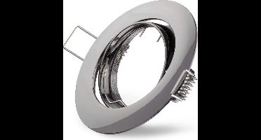 Ledmaxx Inbouwspot rond chroom zwart kantelbaar voor GU10 | zaagmaat 68mm | GU10 | Max 1x50W exclusief