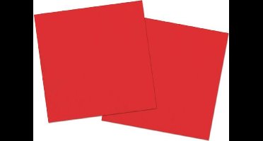 Folat - Servetten - Rode - 33x33cm (20 stuks)