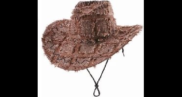 Cowboyhoed Lapjes Bruin VOLWASSENEN