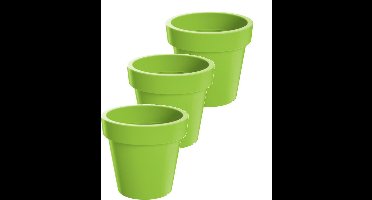 Bloempot Buiten Rond Lofly 13cm LIME Prosperplast / 3 STUKS ! /