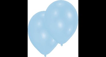 Amscan Ballonnen Parel Lichtblauw 10 Stuks 28 Cm