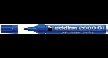 Edding 4-2000C 003 permanente marker Blauw Beitelvormige punt 10 stuk(s)