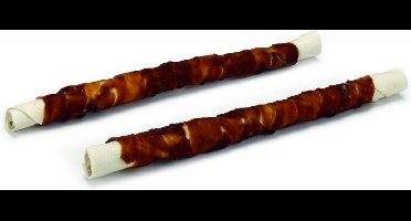3 x 2 - Kip met runderhuidstick-28cm-hondensnack-Animal King