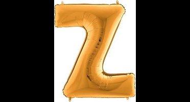 Folieballon letter Z goud (100cm)