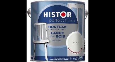 Histor Perfect Finish Houtlak Hoogglans - Krasvast & Slijtvast - Dekkend - 2.5L - RAL 9016 - Wit