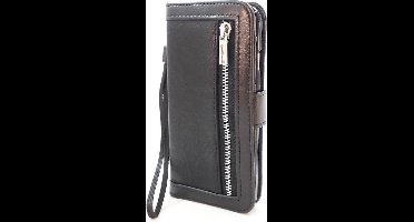 HEM Zwart Wallet Hoesje Geschikt Voor iPhone 11 Pro – Bookcase Met Pasjesflip En Rits Voor Kleingeld – Telefoonhoesje