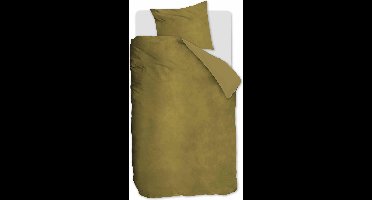 At Home by BeddingHouse Tender dekbedovertrek - Eenpersoons - 140x200/220 - Oker