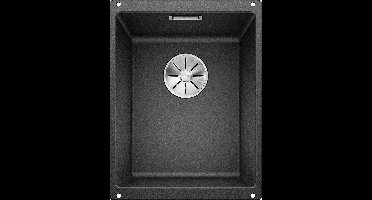 Blanco Subline 320-U antraciet 523406 Silgranit Onderbouw