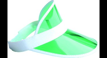 Zonneklep - Foute Party - Carnaval - Groen - Volwassenen - One Size