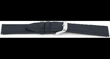 Horlogeband H622 Blauw H79 Leder 22x20mm