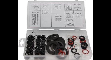 Toolland Assortiment afdichtingsringen, 125-delig, verschillende maten, meerkleurig