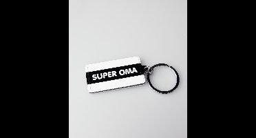 Sleutelhanger Black&White "Super Oma"