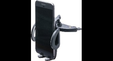 Shop4 - Universele Telefoonhouder Auto Verstelbare CD Autohouder Zwart (max. breedte 95mm)