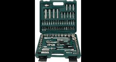 Brüder Mannesmann M 2055-SL Dopsleutelset Metrisch 1/4 (6.3 mm), 1/2 (12.5 mm) 94-delig