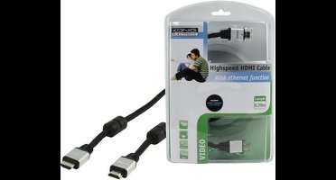 König, High Speed HDMI Kabel met Ethernet, 0.75m