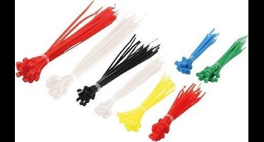LogiLink Kabelbinderset, sortiert, Nylon, Kapazität: 200 Stück