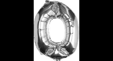 Ginger Ray Pick & Mix - Folieballon cijfer 0 - zilver