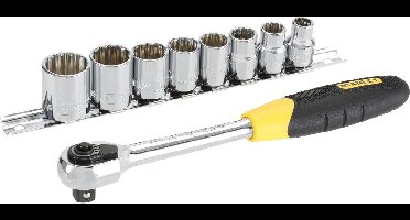 Stanley 3/8" Microtough Ratelsleutel (9 delige Set)