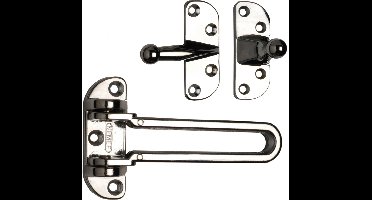 Nemef Kierstandhouder 2828/9 - Naar binnen- en buitendraaiend - Zamak - Verchroomd - Inclusief bevestigingsmateriaal