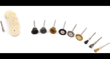 HBM 15 Delige Borstel en Polijstset