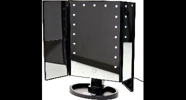 United Entertainment Spiegel met LED verlichting - Make-upspiegel - Zwart