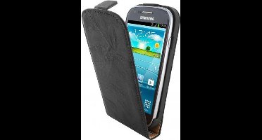 Mobiparts Vintage Flip Case Samsung Galaxy S3 Mini Black