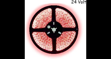 5 meter rood led strip - 60Leds/m - 24V