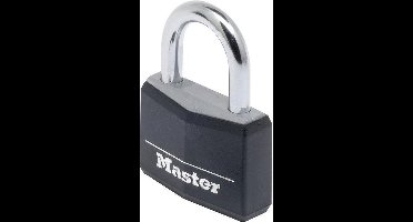 MasterLock zwart aluminium hangslot 50mm x 7mm, 9150EURDBLK