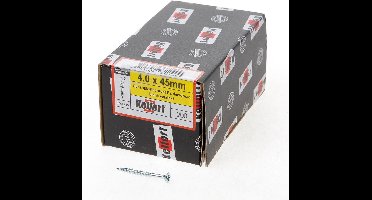 Kelfort Spaanplaatschroef platverzonken kop verzinkt pozidriv deeldraad 4.0 x 45mm (Prijs per 200 stuks)
