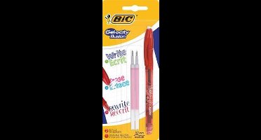 Bic roller Gel-ocity Illusion, rood, blister met 1 stuk en 2 vullingen