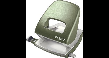 Leitz Style Metalen Kantoor Perforator - Perforeert Tot 30 Vel - Voor Mappen En Ringbanden - Zeegroen - Ideaal Voor Thuiskantoor/Thuiswerkplek