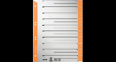 LEITZ scheidingsbladen, A4 overbreed, kraftkarton 230g/m2