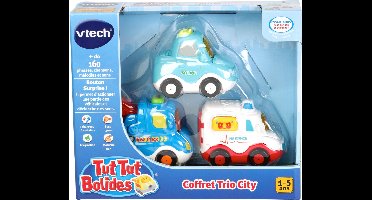 Voertuig Speelset Vtech City Trio Box (Sedan + Tow Truck + Ambulance)